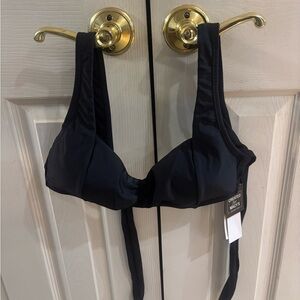 Salt + Cove Black Bikini Top